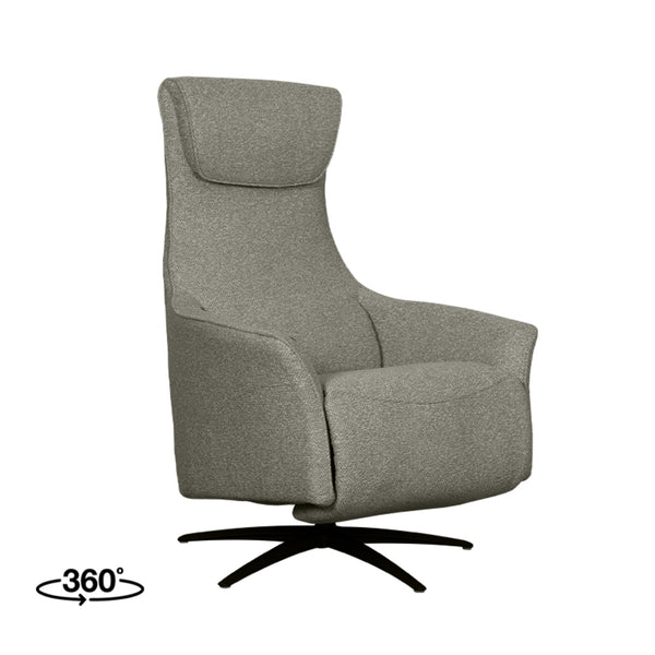 Fauteuil Lucent - Truffel grijs - Boucle - One Size