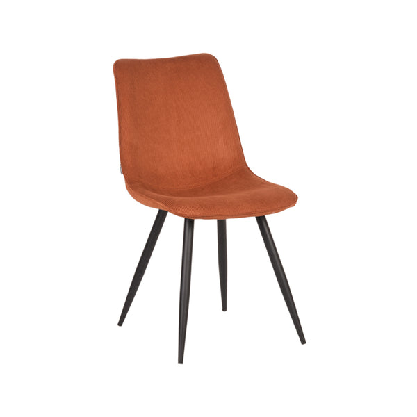 Eetkamerstoel Eclat - Rust - Ribcord - Black Frame