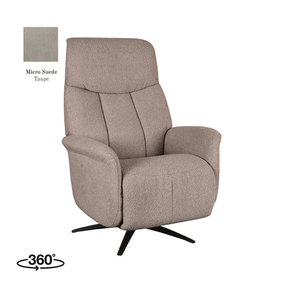 Fauteuil Octavio - Taupe - Micro Suede