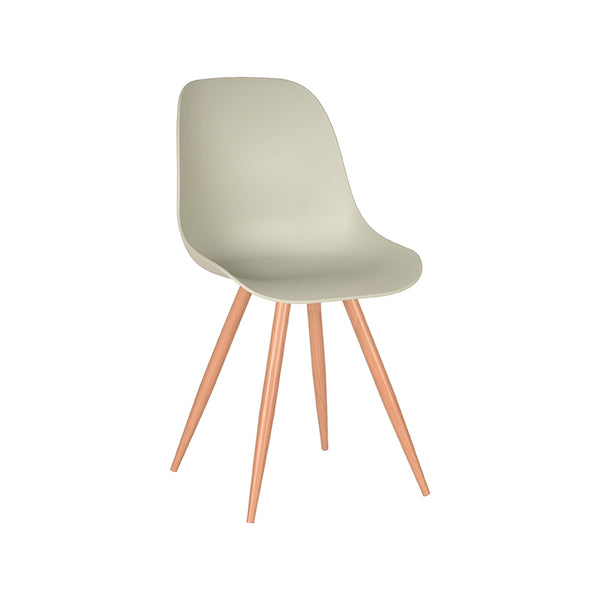 Eetkamerstoel Tranquillo - Breeze - Kunststof - Oak Metal Woodcover